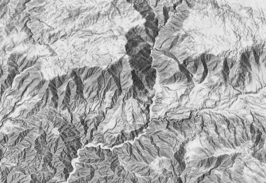Multidirectional hillshade Multidirectional hillshade